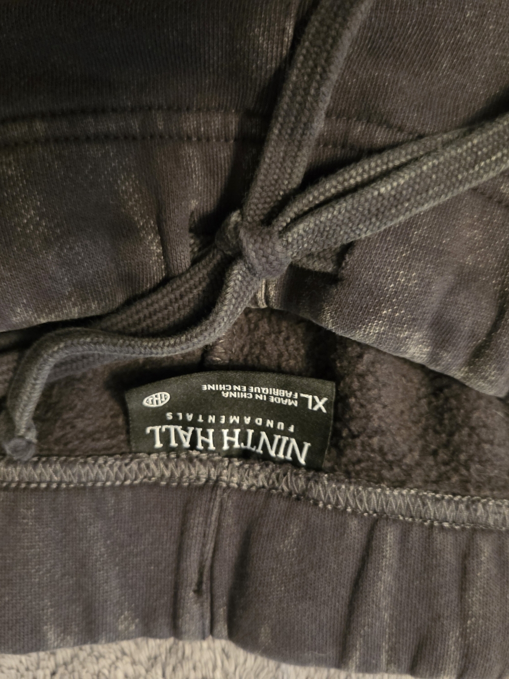 NINTH HALL Fundamentals Black Drawstring Jogger Sweatpants - Size XL